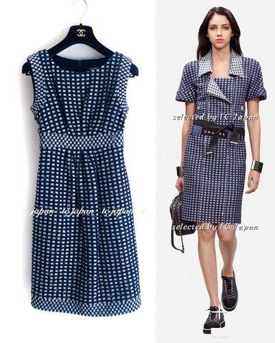 CHANEL Dress 36 NWT Pristine17S Blue 