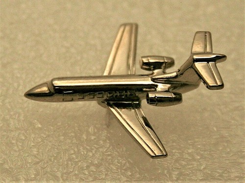 Commercial Private Company Jet Plane 1980s Promo Pin New NOS - Picture 2 of 3