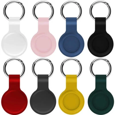 For Apple AirTag Silicone Loop Holder Keyring Carry Case Keychain Pet Air Tag UK