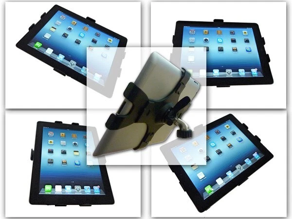 Tablet Halterung Adapter für Mikrofonstativ Kamerastativ passt für iPad 1 2 3 4 - Bild 2 von 4