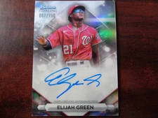 2023 Bowman Sterling Elijah Green AUTO #'ed 67/150 Refractor RC-Nationals
