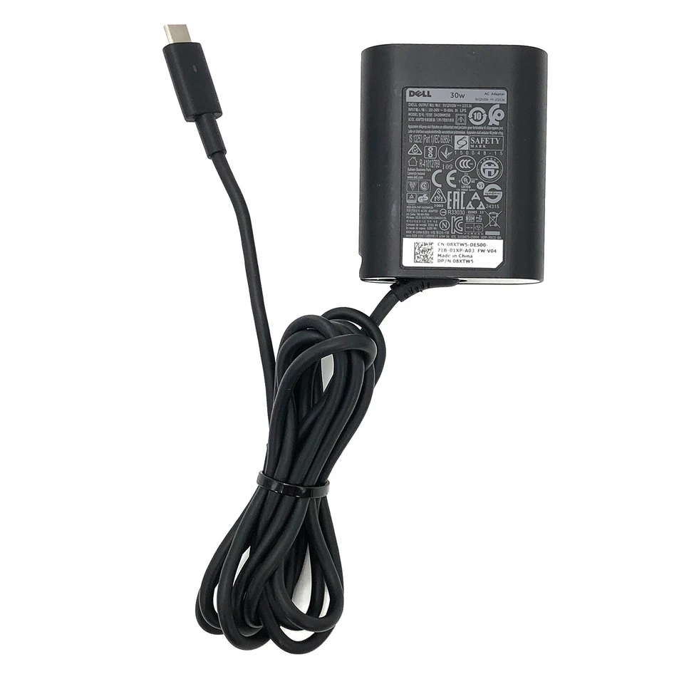Cargador Adaptador CA USB-C Original Dell HA30NM150 30W 20V 2A Series Foto 2 de 4