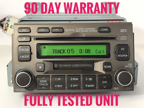 Hy1411 06 08 现代雅尊6 Disc Cd Mp3 磁带播放器棕色无限声音 Ebay