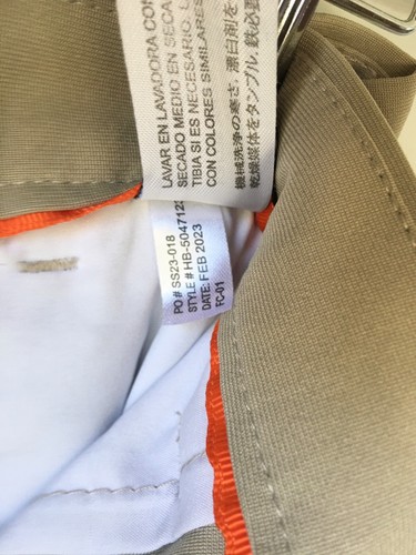 PANTALONE TECNICO HUDSON & BARROW PERFORMANCE UOMO 36X30 KAKI PIATTO DAVANTI CASUAL RILASSATO - Foto 11 di 13