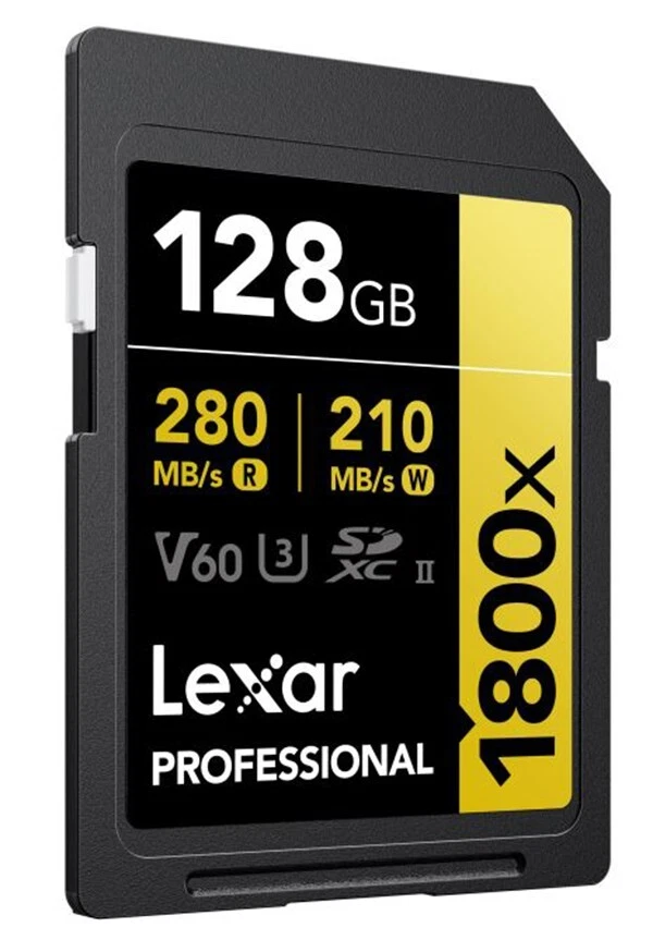 Lexar 128GB GOLD SDXC Memory Card Class 10 V60 UHS-II U3 Memory Card 280MB/S 4K - Image 4 of 4