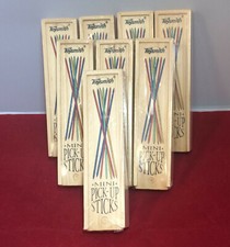 Toysmith Mini Pick-Up Sticks Games in Wooden Cases. LOT OF 8 SETS