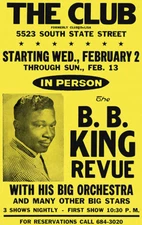 B B King Revue - 1964 - The Club - Poster