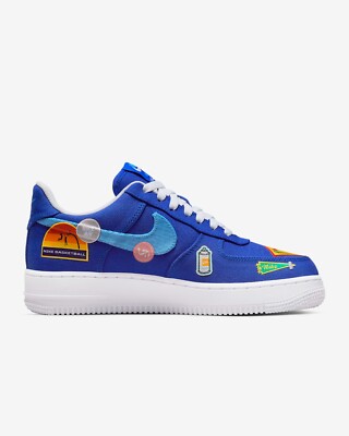 靴 Nike Air Force 1 Low '07 \"Patched Up\" Nike Air Force 1 '07 Los Angeles Patched Up DX2308-400 Racer Blue
