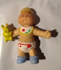 Vintage Cabbage Patch Kids PVC Blonde Yarn Hair Boy Walking Baby Doll OAA 1985
