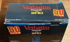Verbatim 3.5" 2HD MF Floppy Disc Formatted IBM Open Box 40 New Other