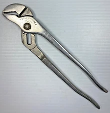 VINTAGE UTICA TOOLS NO. 507-10 - 10" TONGUE & GROOVE PLIERS DIAMOND LOGO - USA
