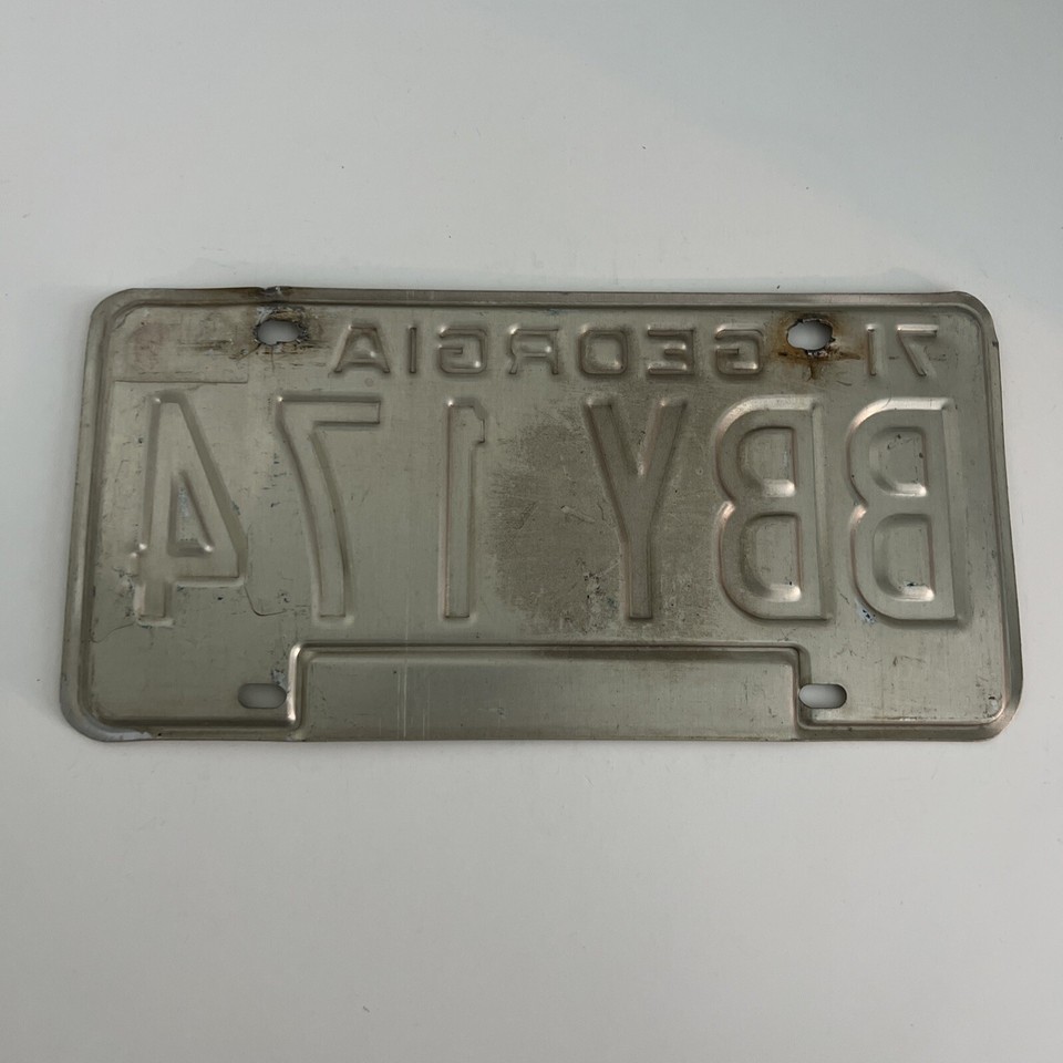 1971 License Plate BBY174 Dekalb County eBay