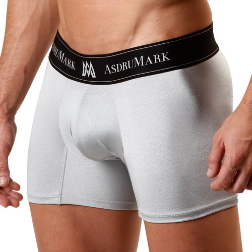 Ropa interior para hombre AsdruMark Boxer platino, gris plateado |