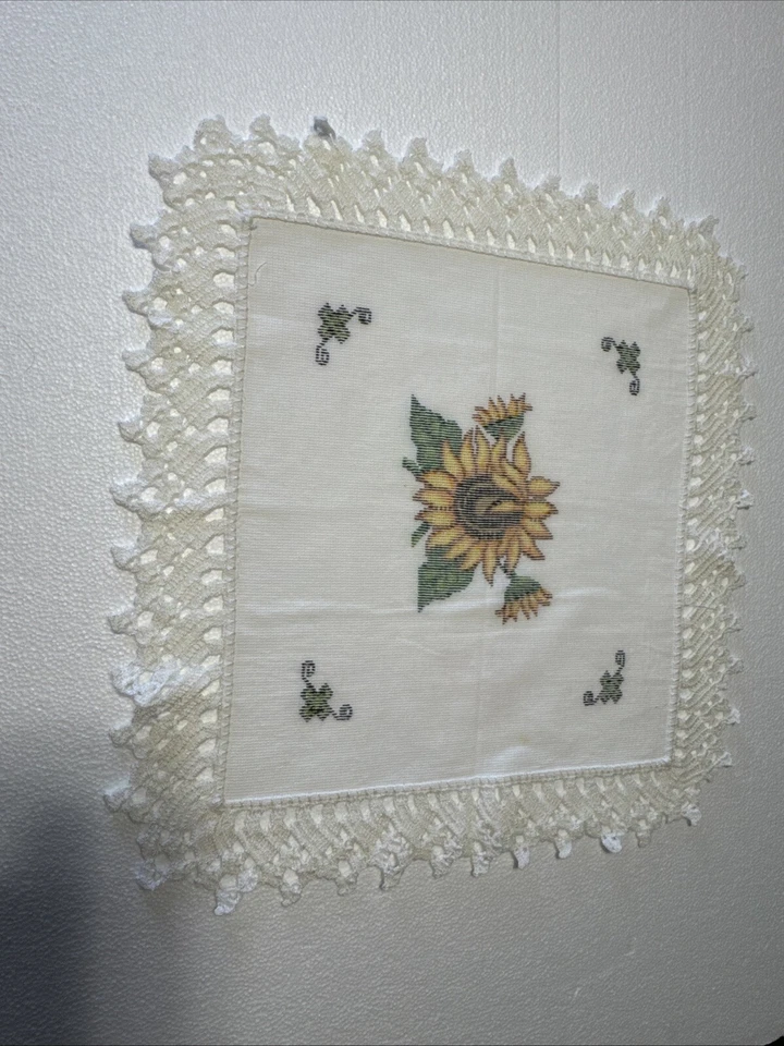 Auténtica servilleta de tela tejida mexicana 48x 45 Foto 3 de 4