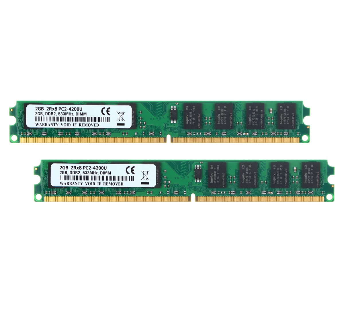 2gb Ddr2 533mhz Desktop Ram New 2GB Kit 2x 1GB 533MHz DDR2 PC-4200