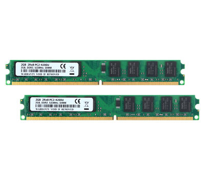 4GB 2X 2GB DDR2 PC4200 533MHz 240PIN DIMM PC2-4200 DESKTOP MEMORY