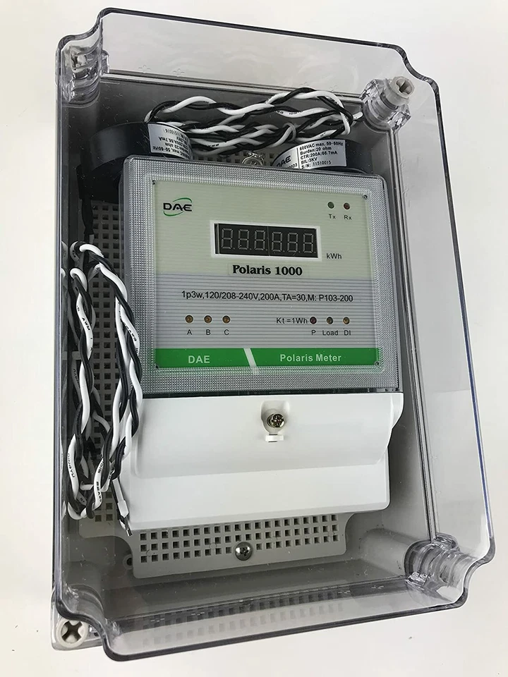 DAE P103-200-S KIT, UL, Electric kWh Submeter,1p3w, 200A,120/208-240v, 2CTs - Image 4 of 4