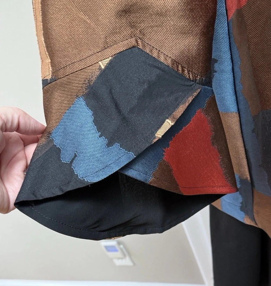 Chaqueta Blazer Joseph Ribkoff Mujer Colorida Topper Talla 8 Artística Declaración Foto 3 de 4