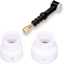 2PCS Tig Welding Cup 12#/14# Ceramic Nozzle Accessory Kit Ceramic Welding Torch 