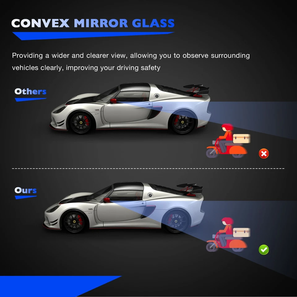 Heated Upper Mirror Glass Left Driver Side For 15-22 Ford F150 F250 FL3Z17K707T - Image 3 of 4