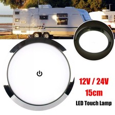 12v 24v Led Car Roof Ceiling Light Reading Light Round Touch Lamp Rv Car