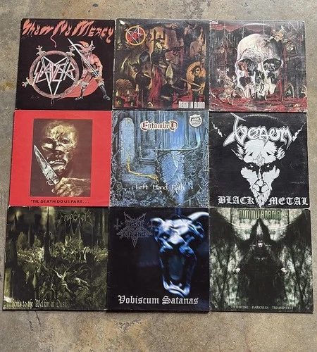 New ListingMetallica Slayer Black Sabbath Sepultura Bathory Vinyl LP Lot Metal Rock