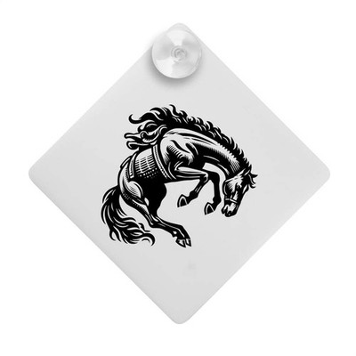 ''Bucking Bronco'' Saugnapf Auto Fenster Schild (CG00029727)