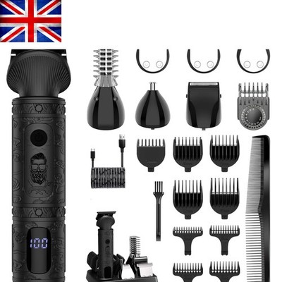 Herren 7-in-1 Pflegeset - Robuster Trimmer mit LED-Anzeige & Schnellladung