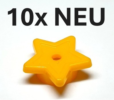 10x NEU LEGO  11609 Platte 1x1, Friends Zubehör Stern, Bright Light Orange #38
