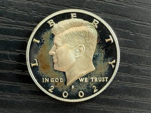 2002 S Kennedy Half Dollar 50c PROOF 90% SILVER Coin - ME5140