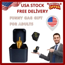Middle Finger in a Box Surprise Spoof Funny Prank Gag Gifts for Friends USA NEW·