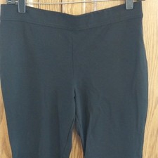 Max Studio Women's Ponte Knit Banded High Waist Legging Pants Size Medium Black