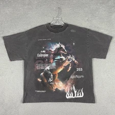 Civil Regime T-shirt Men's Medium Gray Free To Dream 199X Distressed Street Wear