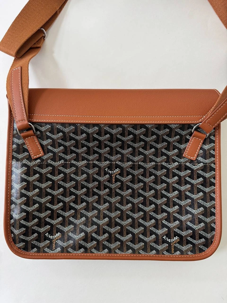 Goyard Coursier Borsa Messenger Marrone