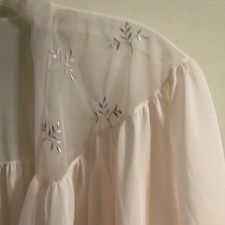 Vintage Van Raalte Bed Jacket Women s Size S With Embroidery