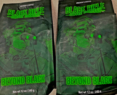 2 Pack 12 oz ea Black Rifle Coffee Company Dark Roast Beyond Black Coffee Ground