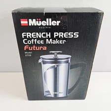 Mueller French Press "Futura" Coffee Maker ST59 - 34oz / 1L - New NIB