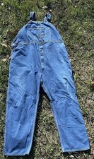 OshKosh B'Gosh Vintage 1993 Vestbak Denim Overalls 60x32 Farmer Union Usa Made