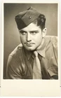1940s Handsome Man Intense US Marine Portrait Sharp Military WWII Vtg Photo