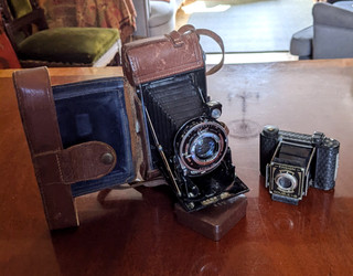 macchine fotografiche vintage x 2