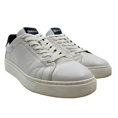 GANT Herren Weiße Lederschnürschuhe Sneaker Trainer EUR 43 UK 8.5 US 9.5