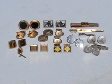 Vintage Men's SWANK Cufflinks, Tie Clips & Tie Tacks - (27)  pcs