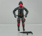 Vintage 1988 Hasbro GI Joe ARAH Cobra Iron Grenadiers 3.75" Figure & Machine Gun