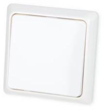 Elso 506304 Taster 42V/1A Aufputz flach, Renovierung, reinweiß