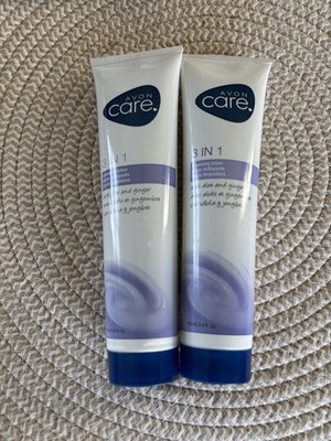 Lot of 2 Avon Care 3 IN 1 Cleansing Lotion with Aloe & Ginger 3.4 fl. oz. New