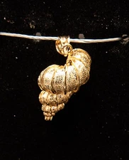 14K Yellow Gold Wentletrap Conch Shell