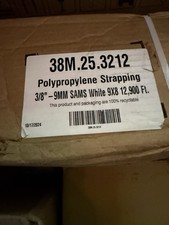 PAC 38M.25.3212 Plastic Strapping, Machine Grade Polyprop, 3/8-9mm, 9x8, 12,900'