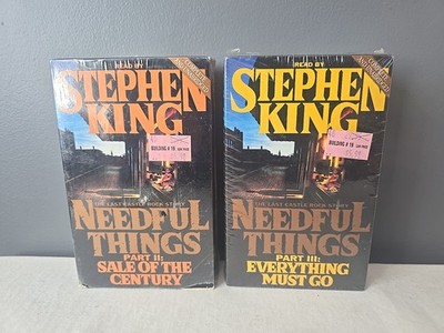 Needful Things Part 2 & 3 Everything Must Go Written & Read By Stephen King tape