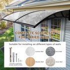 Yescom 80"x40" Door Window Awnings Exterior with Rain Gutter for Patio Outside — photo 7