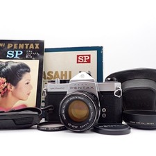Asahi Pentax Spotmatic SP Film Camera Surper Takumar 55mm f1.8 w/ Box JAPAN Mint